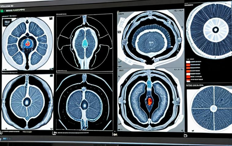 **
A doctor meticulously diagnosing a company's logistics system using data analysis as if it were a CT scan, highlighting bottlenecks and inefficiencies. The scene emphasizes data-driven insights and problem identification.
**