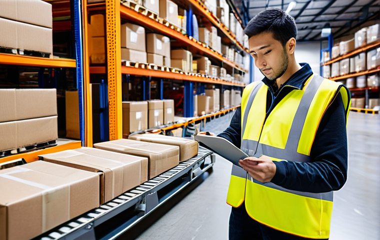 스마트물류의 실무와 이론 비교 - **Prompt 1: The Dual Reality of Smart Logistics Data**
    Visualize a split image or a scene with a...