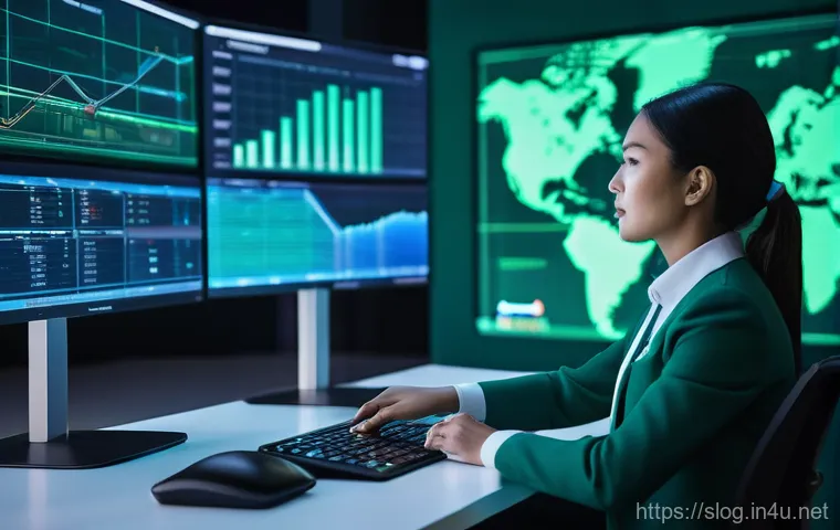 스마트물류 자격증의 활용 분야 - **A dynamic group of diverse young professionals collaboratively studying smart logistics in a moder...