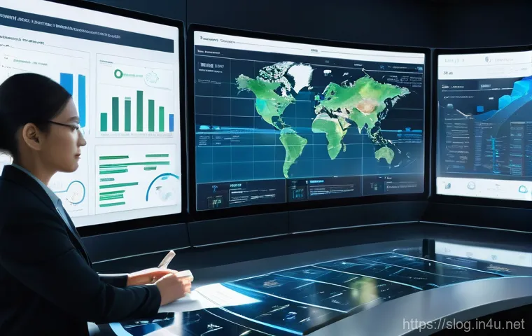 스마트물류 물류 설비 투자 전략 - **Prompt:** A high-tech, automated smart warehouse interior bathed in cool, ambient blue light. Nume... 스마트물류 물류 설비 투자 전략 - **Prompt:** A high-tech, automated smart warehouse interior bathed in cool, ambient blue light. Nume...